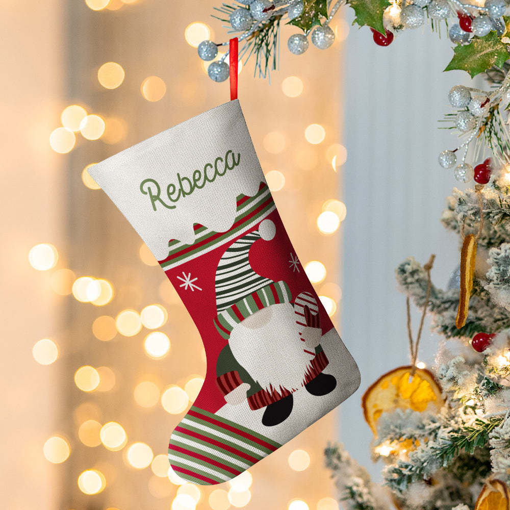 Personalized Name Christmas Stockings Custom Text Christmas Gifts-Blongser