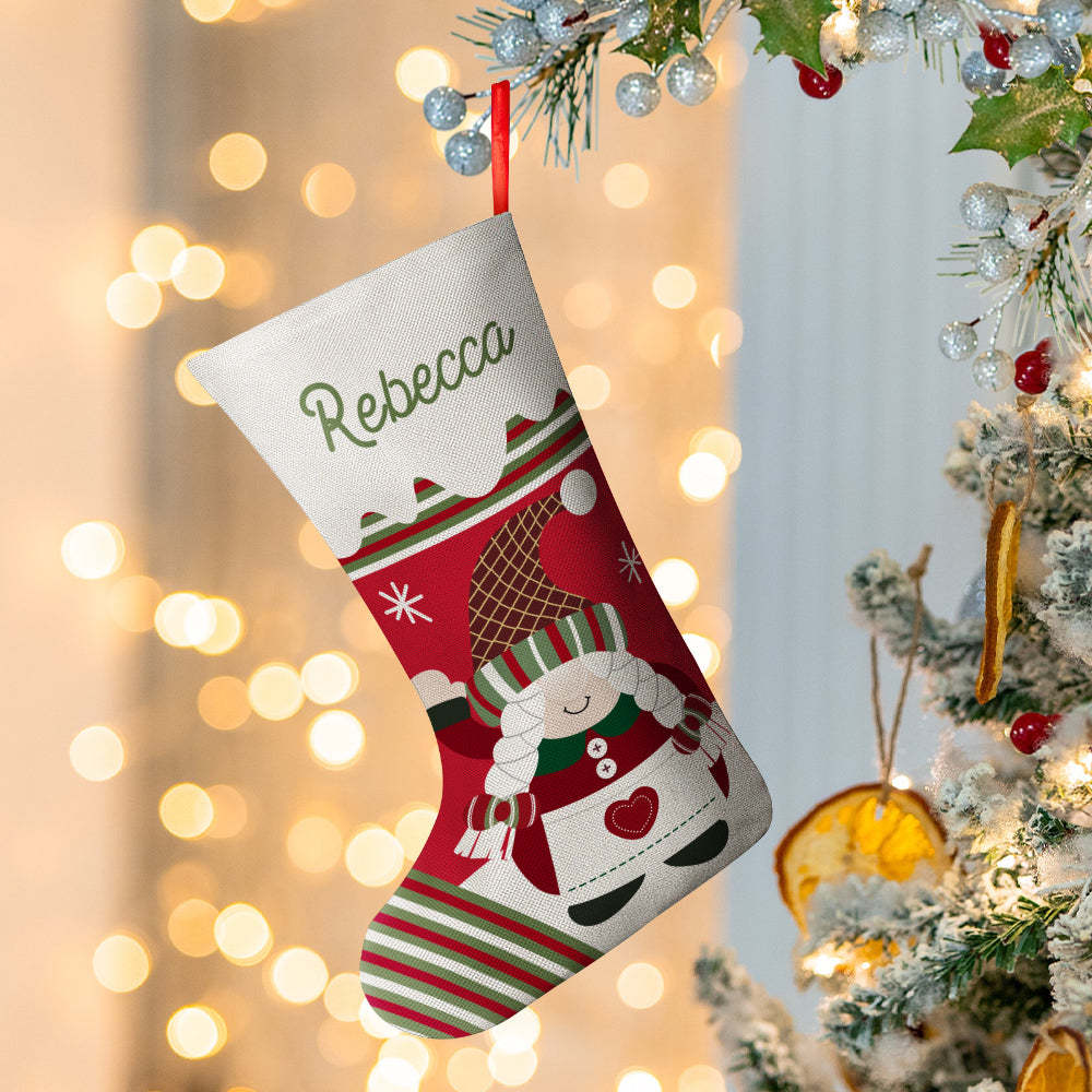 Personalized Name Christmas Stockings Custom Text Christmas Gifts-Blongser