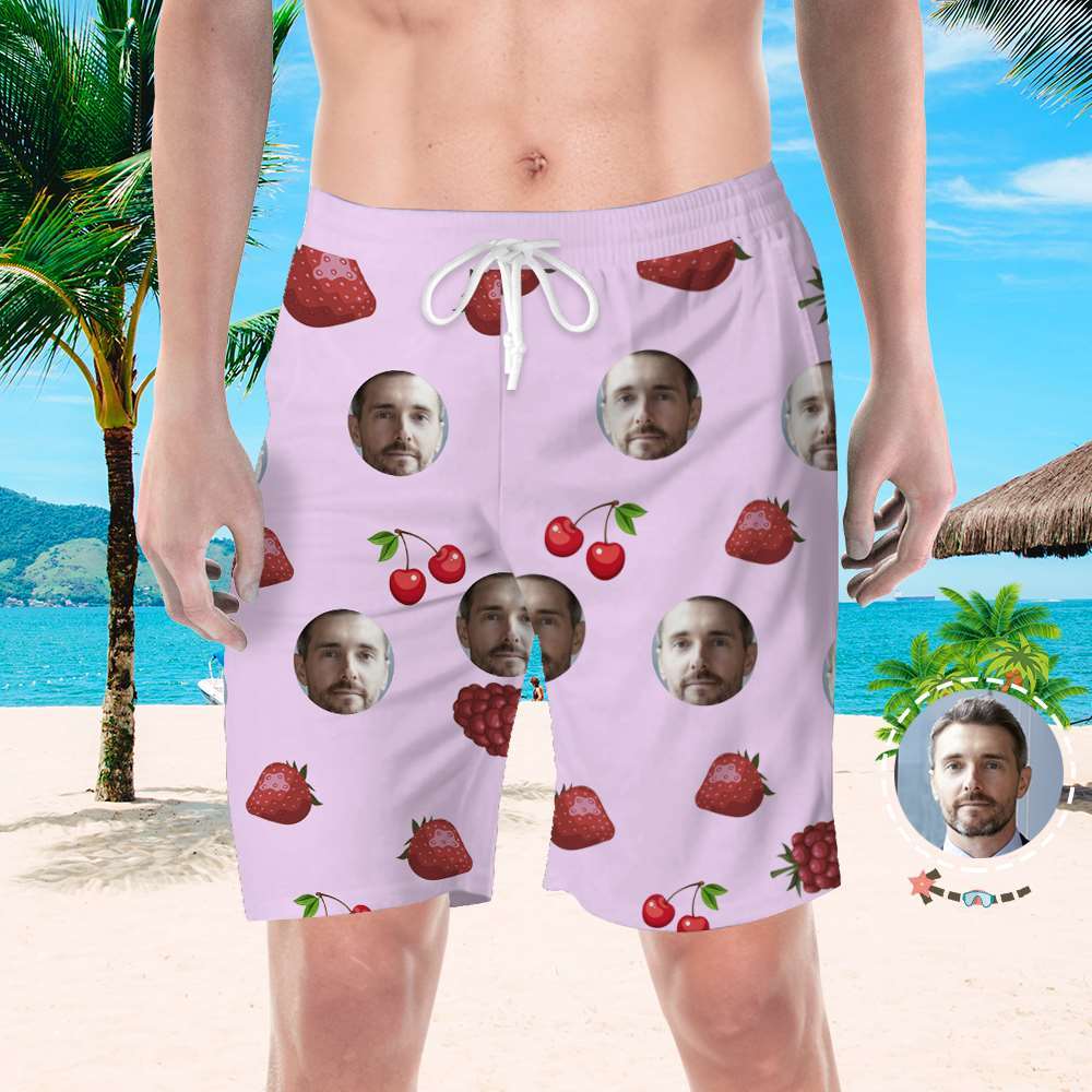 Personalized Beach Shorts Personalized Swim Cool Swimming Trunks Birthday Gifts for Him-Blongser