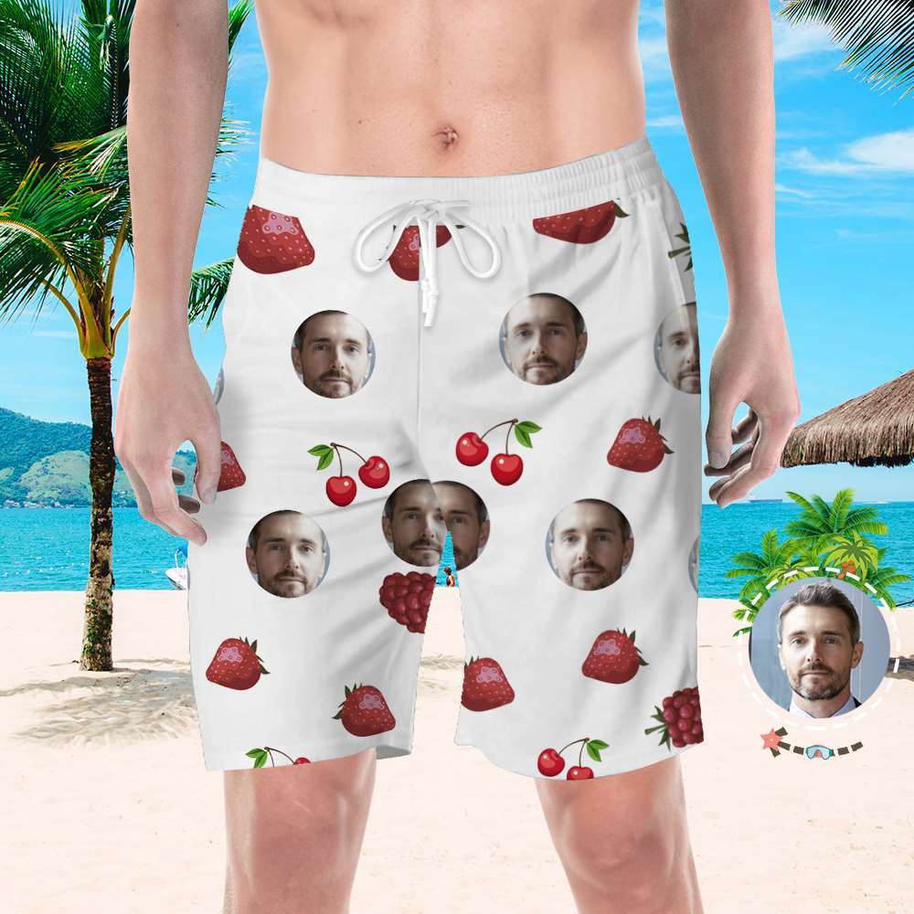 Personalized Beach Shorts Personalized Swim Cool Swimming Trunks Birthday Gifts for Him-Blongser
