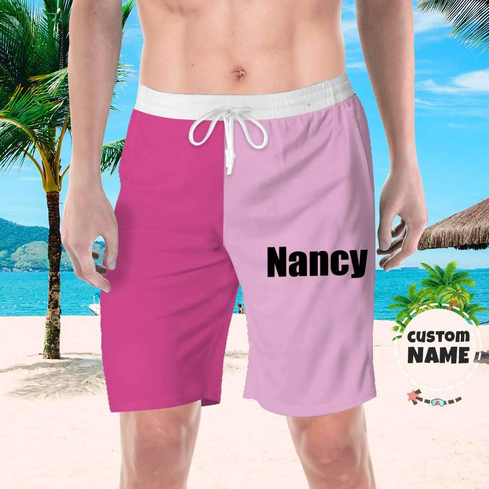 Personalized Beach Shorts Picture Swim Swimming Trunks Custom Swim Swimming Trunks with Name-Blongser