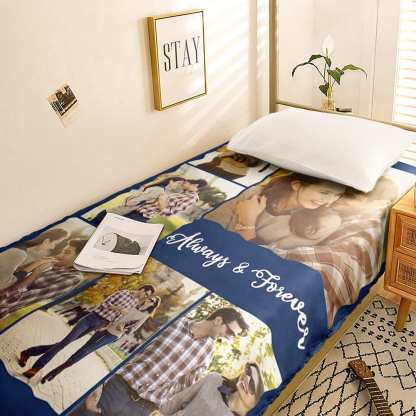 Custom Photo Collage Bedding Personalized Bedding Duvet Cover Single Bed Sheet Gifts-Blongser