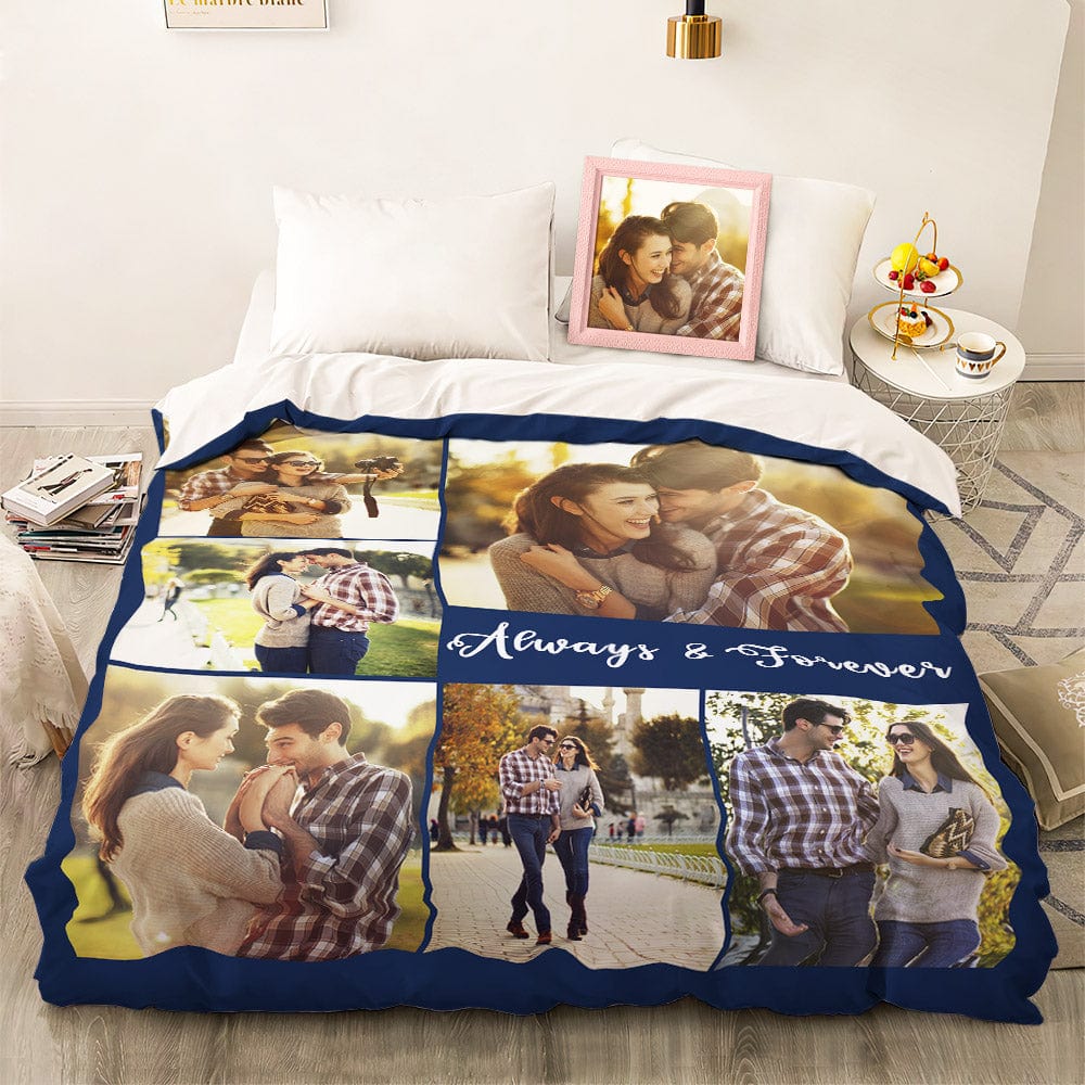 Custom Photo Collage Bedding Personalized Bedding Duvet Cover Double Bed Sheet Gifts-Blongser