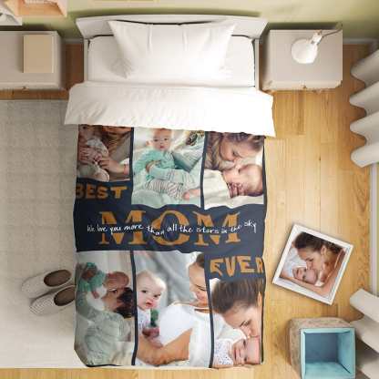 Custom Photo Collage Bedding Personalized Bedding Duvet Cover Single Bed Sheet Gifts-Blongser