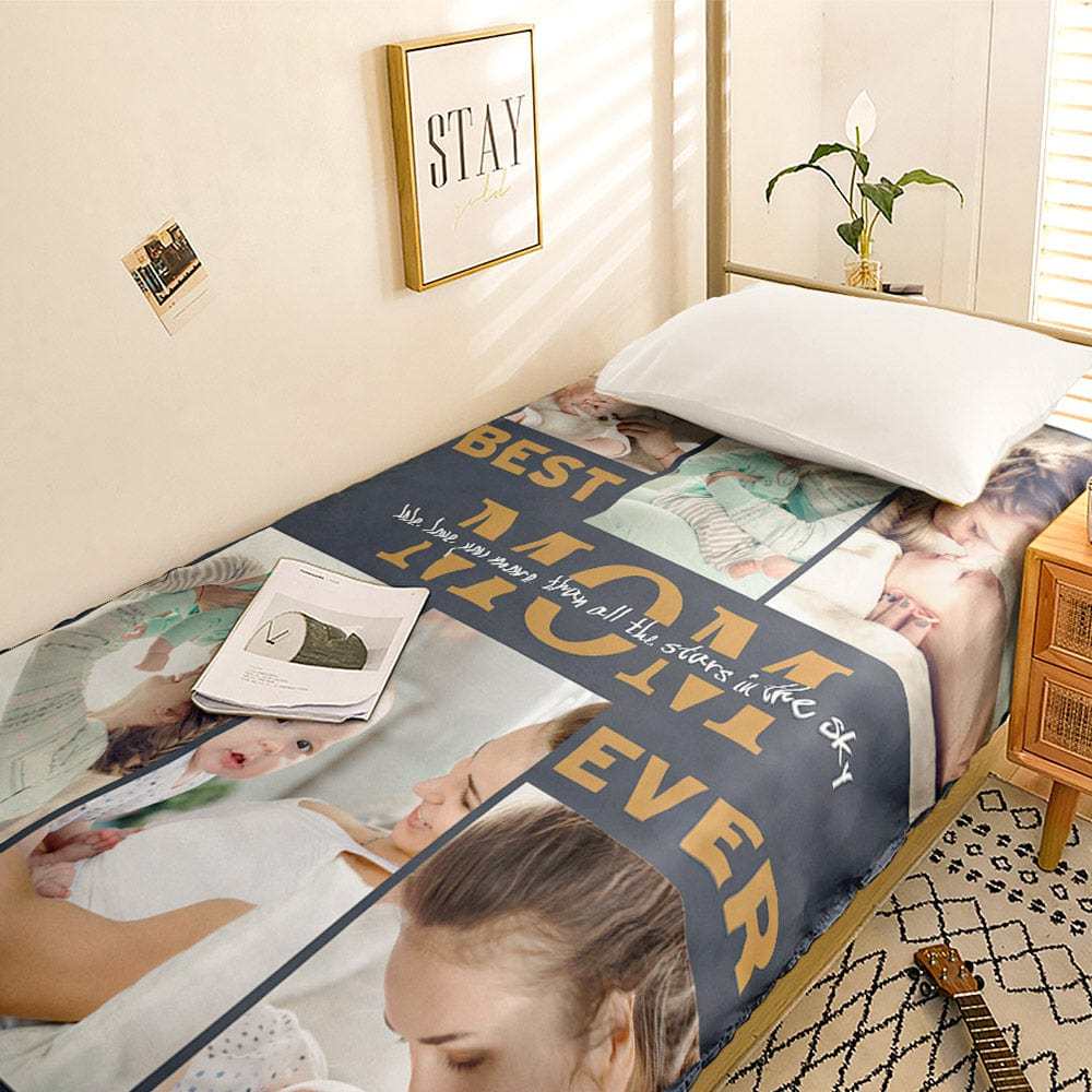 Custom Photo Collage Bedding Personalized Bedding Duvet Cover Single Bed Sheet Gifts-Blongser
