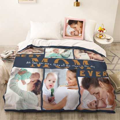 Custom Photo Collage Bedding Personalized Bedding Duvet Cover Double Bed Sheet Gifts-Blongser