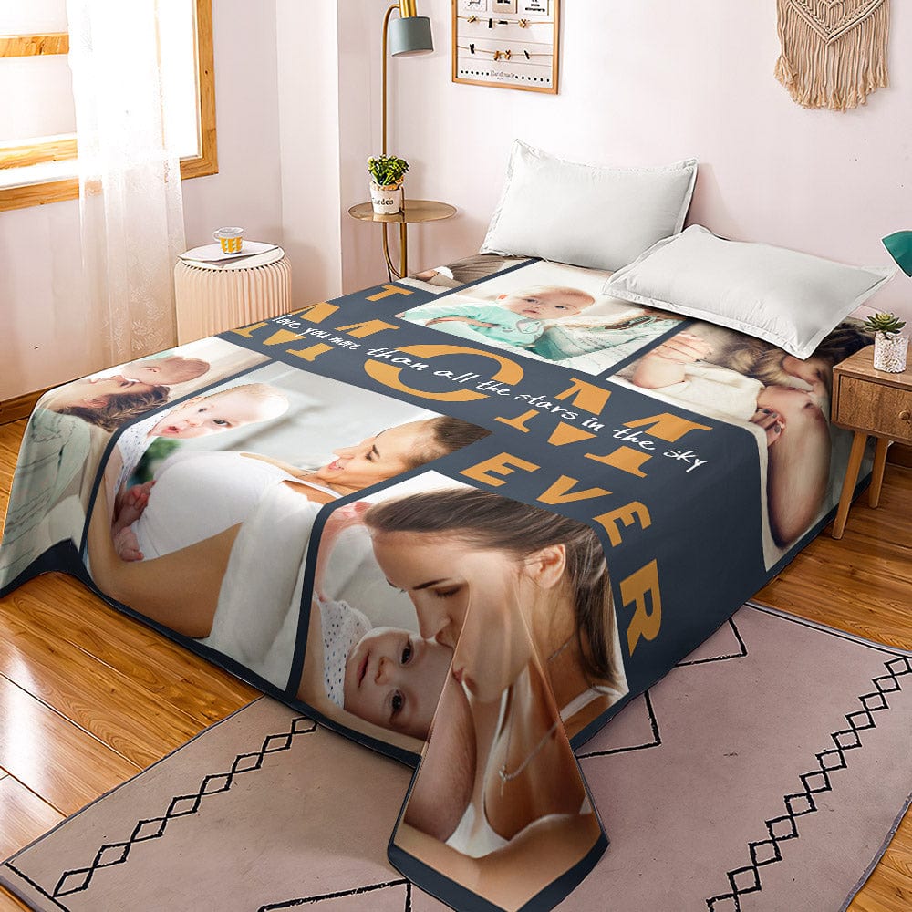 Custom Photo Collage Bedding Personalized Bedding Duvet Cover Double Bed Sheet Gifts-Blongser