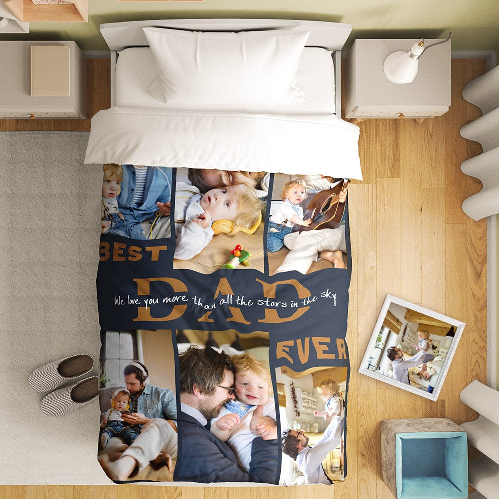 Custom Photo Collage Bedding Personalized Bedding Duvet Cover Single Bed Sheet Gifts-Blongser