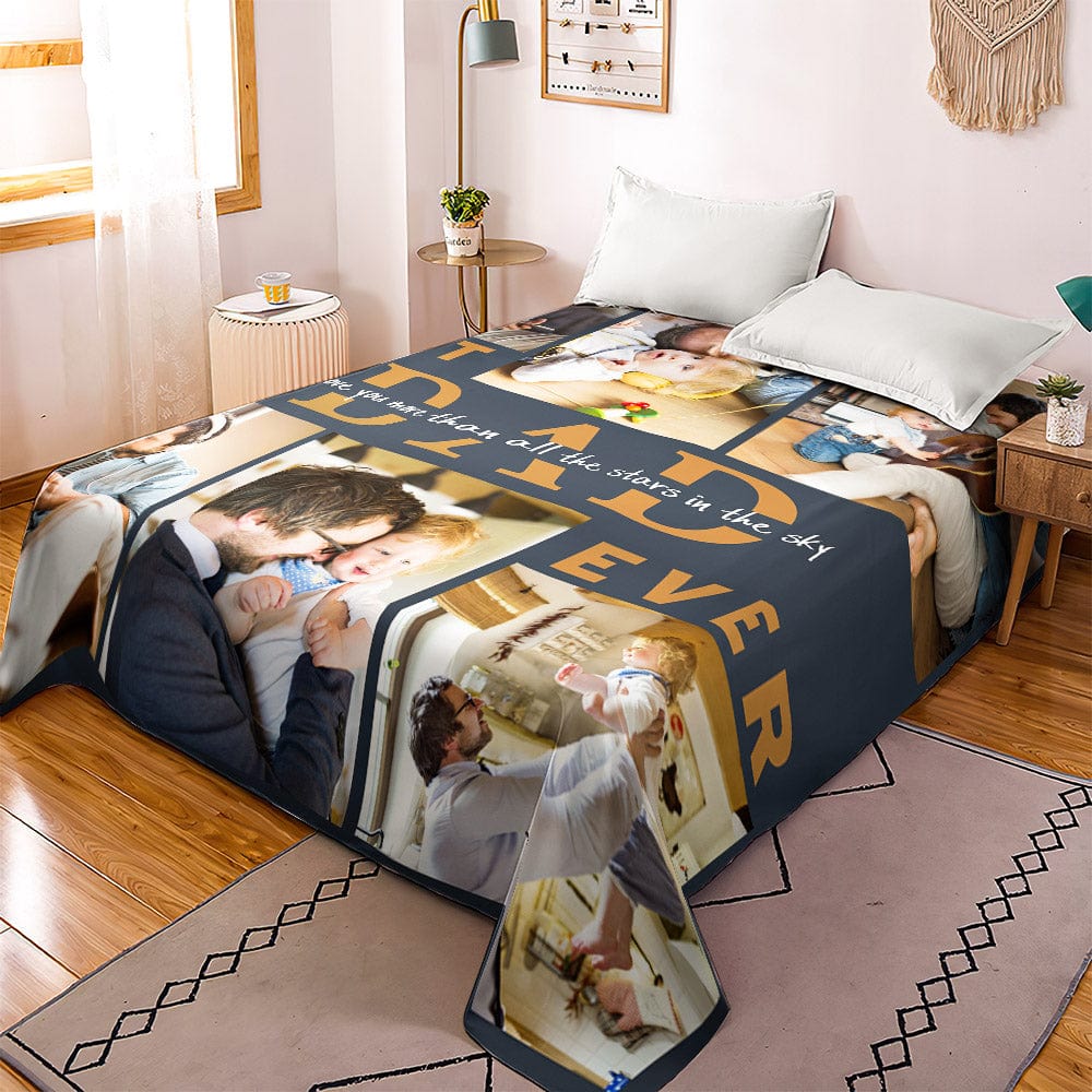Custom Photo Collage Bedding Personalized Bedding Duvet Cover Double Bed Sheet Gifts-Blongser