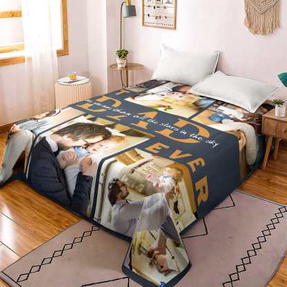Custom Photo Collage Bedding Personalized Bedding Duvet Cover Double Bed Sheet Gifts-Blongser
