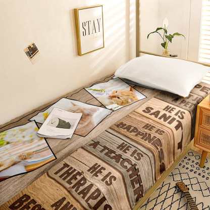 Custom Photo Collage Bedding Personalized Bedding Duvet Cover Single Bed Sheet Gifts-Blongser