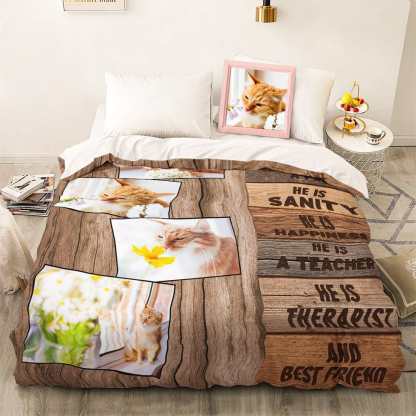 Custom Photo Collage Bedding Personalized Bedding Duvet Cover Double Bed Sheet Gifts-Blongser