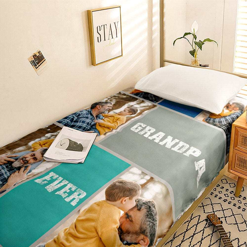 Custom Photo Collage Bedding Personalized Bedding Duvet Cover Single Bed Sheet Gifts-Blongser