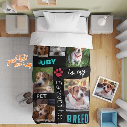 Personalized Photo Collage Bedding Custom Bedding Duvet Cover Single Bed Sheet Gifts-Blongser