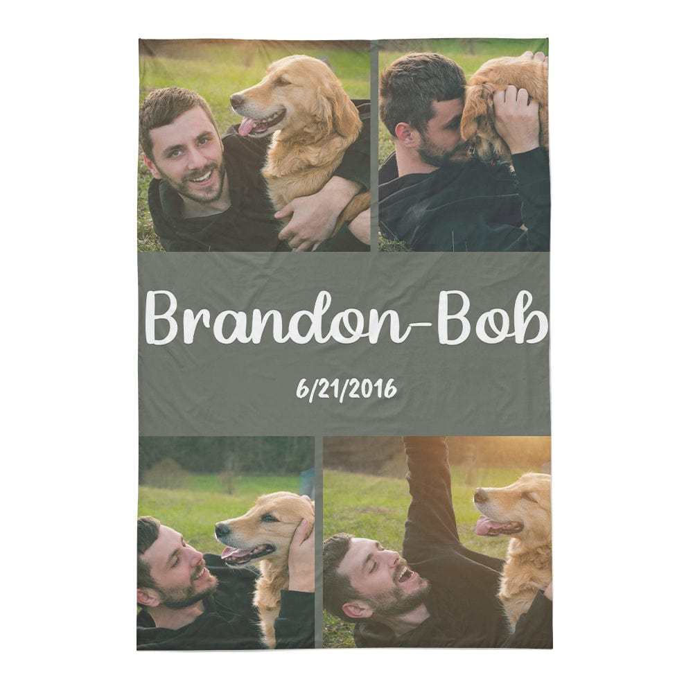 Personalized Photo Collage Bedding Custom Bedding Duvet Cover Single Bed Sheet Gifts-Blongser