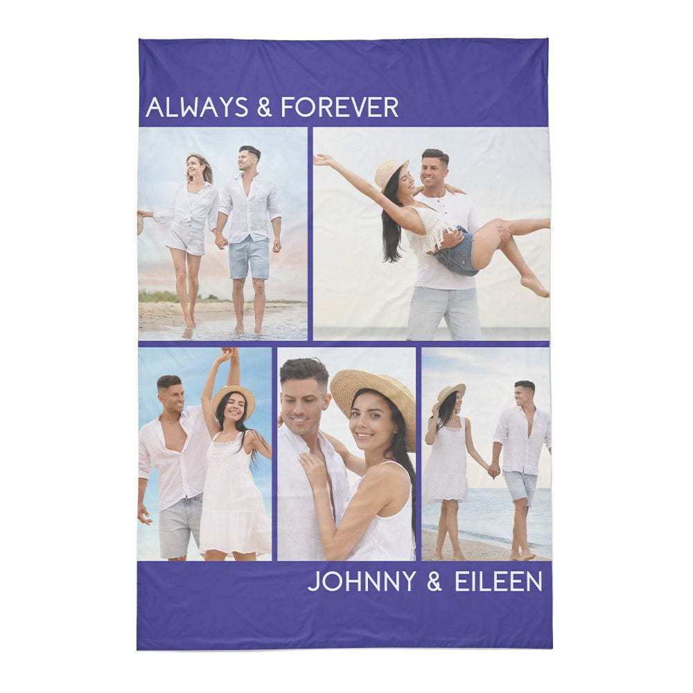 Personalized Photo Collage Bedding Custom Bedding Duvet Cover Single Bed Sheet Gifts-Blongser