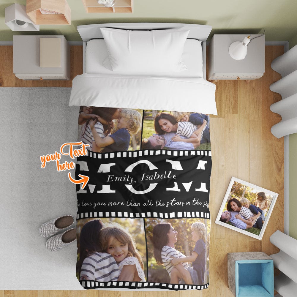 Personalized Photo Collage Bedding Custom Bedding Duvet Cover Single Bed Sheet Gifts-Blongser