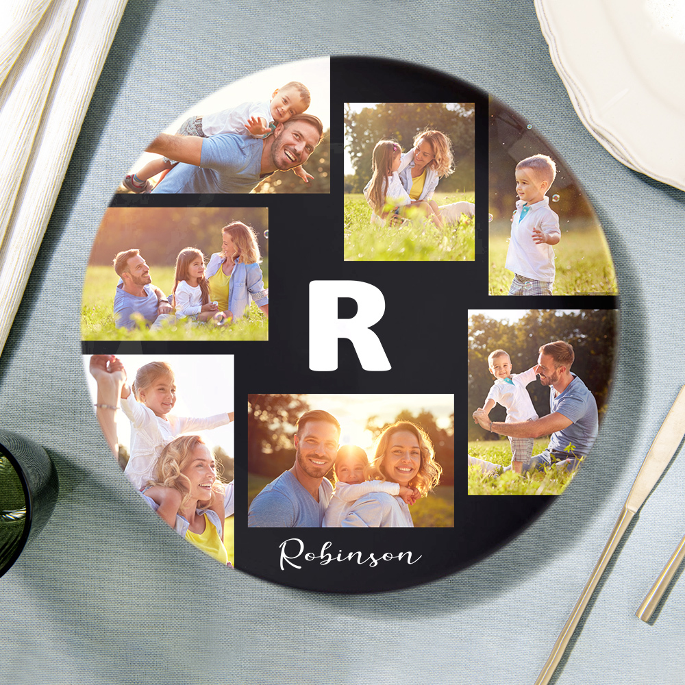 Custom Printed Ceramic Plate Photo Dinner Plates Souvenir For Family-Blongser