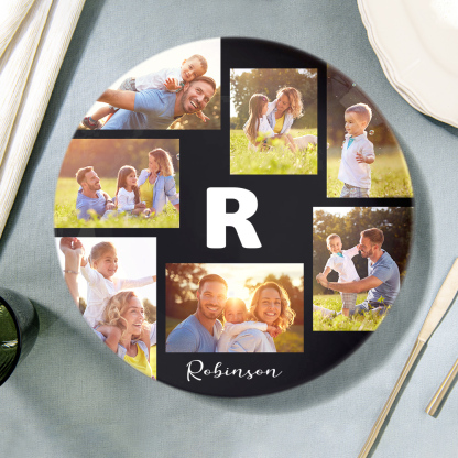Custom Printed Ceramic Plate Photo Dinner Plates Souvenir For Family-Blongser