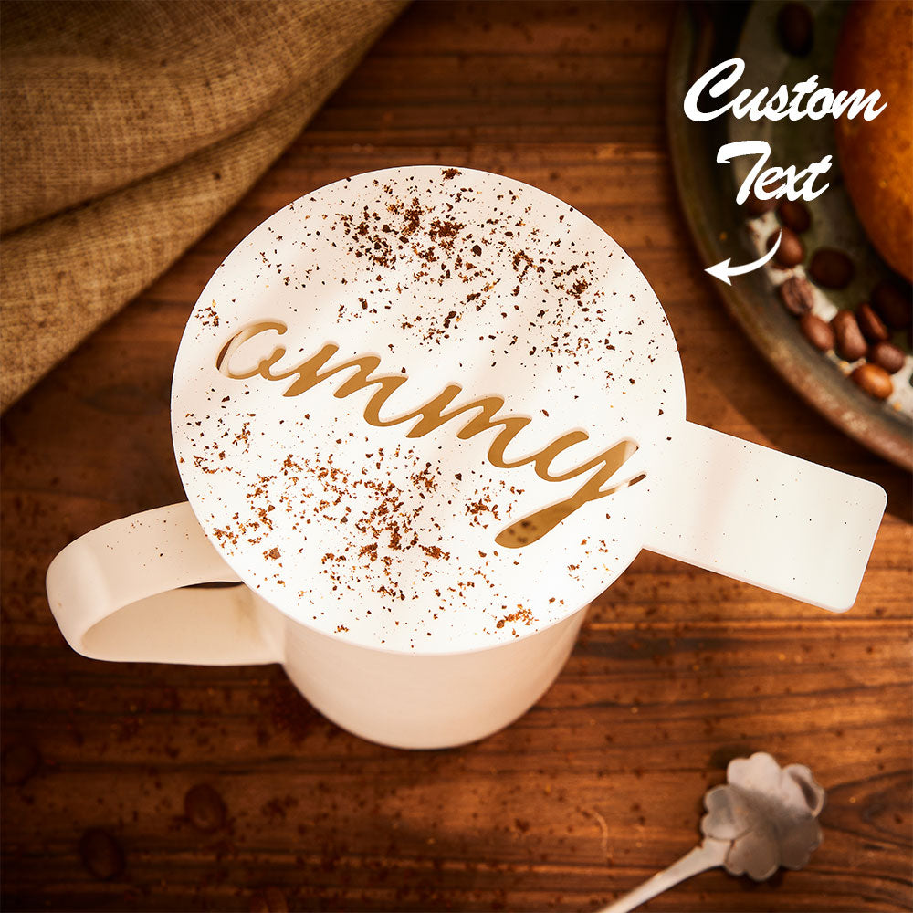 Custom Engraved Acrylic Coffee Stencil House Warming Gift for Her-Blongser