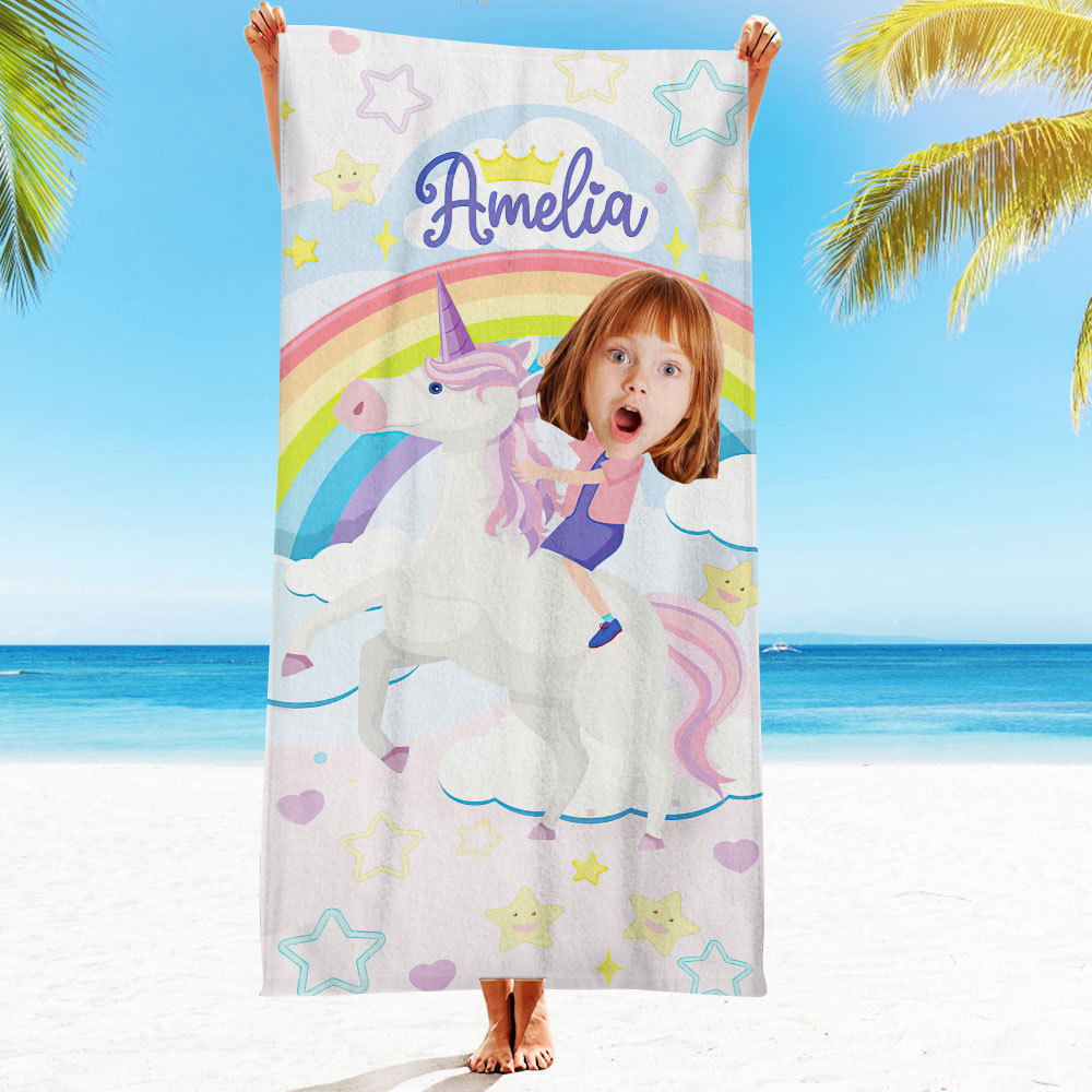 Engraved Photo Towel Gift for Girlfriend or Boyfriend Personalized Towel Personalized Gifts-Blongser