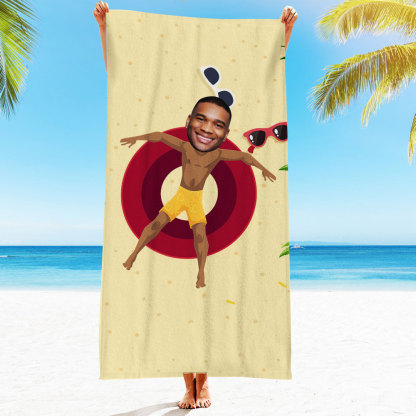 Engraved Photo Towel Gift for Girlfriend or Boyfriend Personalized Towel Personalized Gifts-Blongser