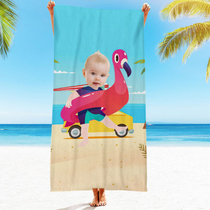 Engraved Photo Towel Gift for Girlfriend or Boyfriend Personalized Towel Personalized Gifts-Blongser