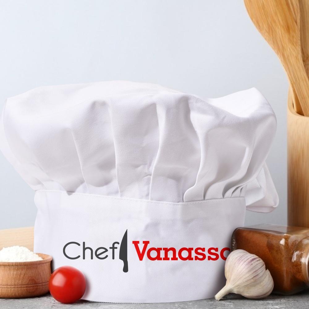 Personalized Chef Hat Custom Name Chef Hat Kitchen Gifts for Family-Blongser