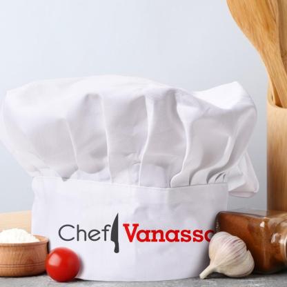 Personalized Chef Hat Custom Name Chef Hat Kitchen Gifts for Family-Blongser