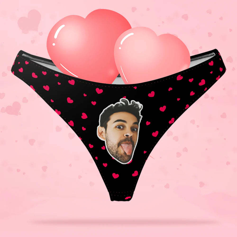 Sweet Heart - Women's Popular Custom Face Thong Pantie Underwear-Blongser