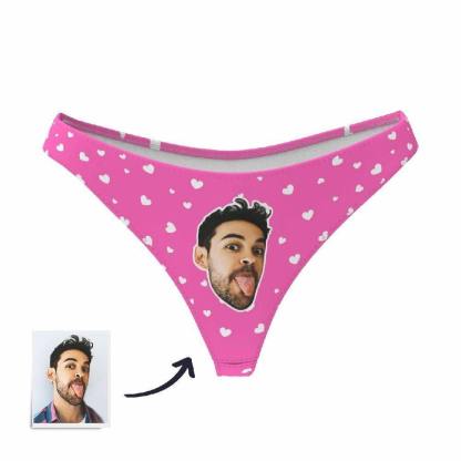Custom Face Thong Little Heart Women Panties - 6 Colors-Blongser