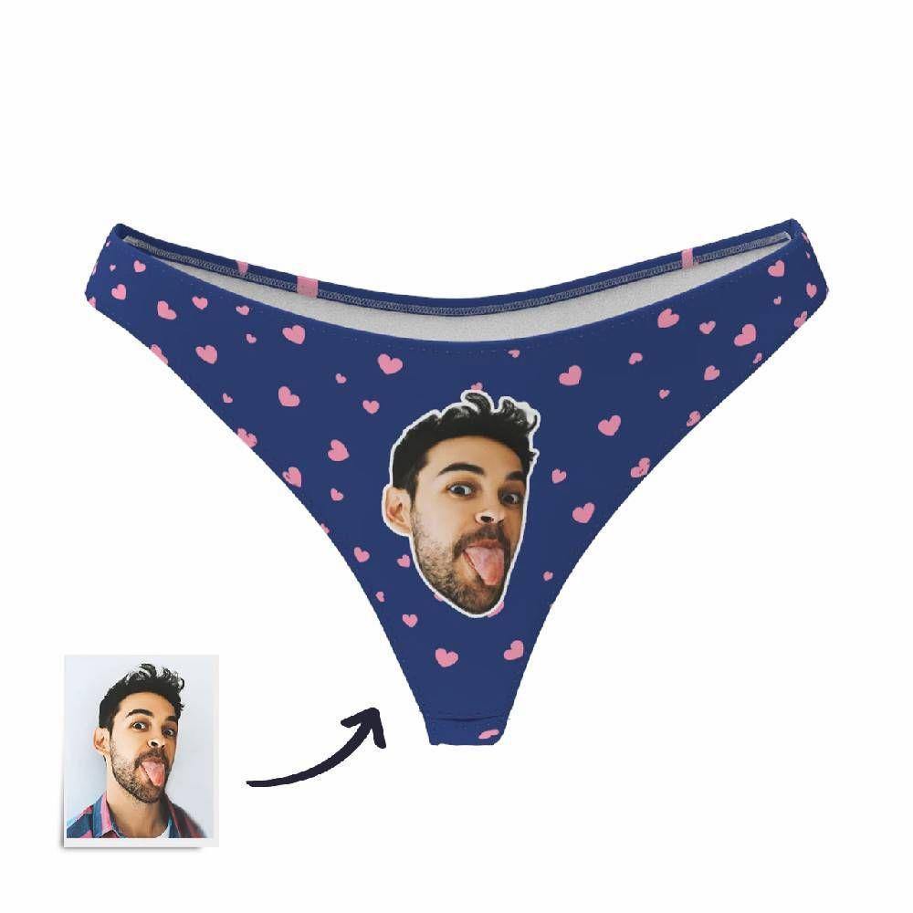 Custom Face Thong Little Heart Women Panties - 6 Colors-Blongser