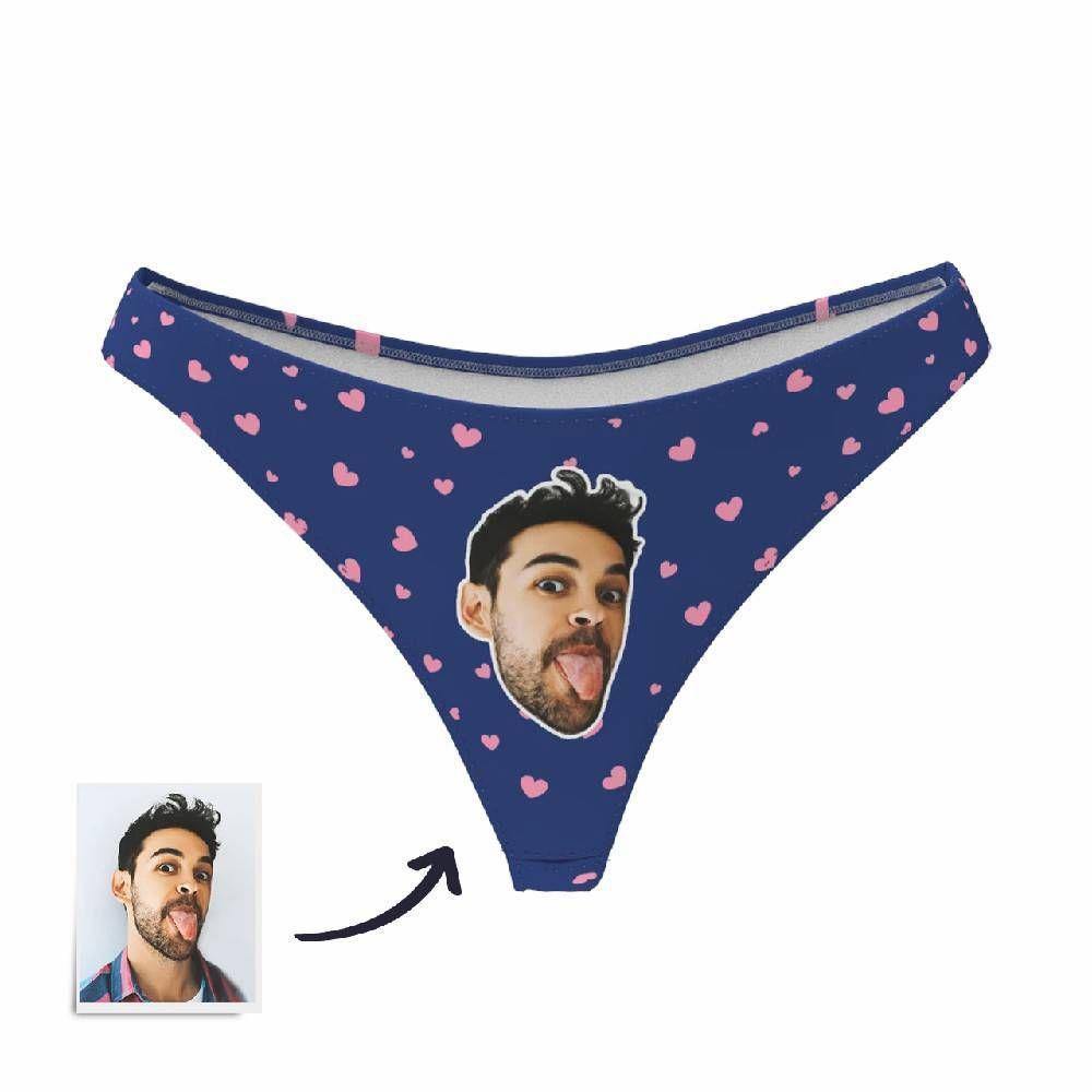 Custom Face Thong Little Heart Women Panties - 6 Colors-Blongser