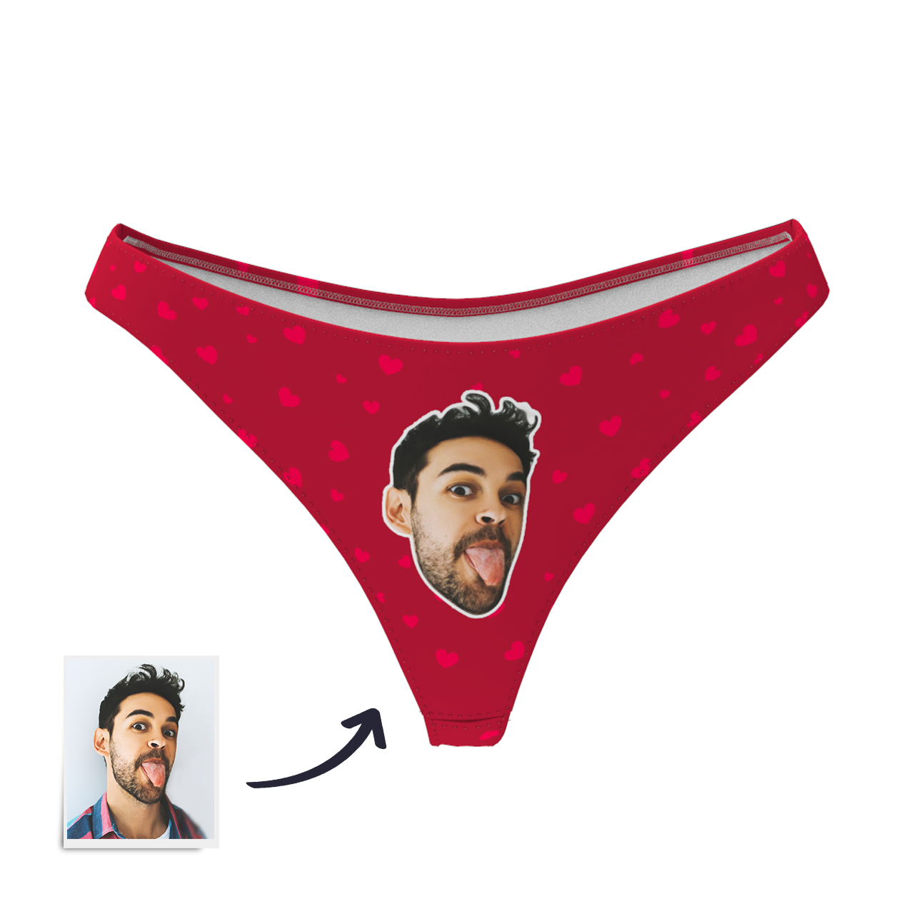 Sweet Heart - Women's Popular Custom Face Thong Pantie Underwear-Blongser