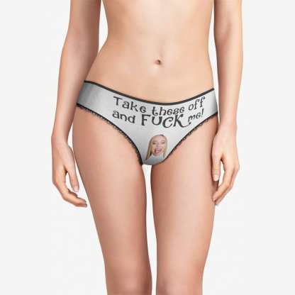 Custom Panties Face Panties Personalized Valentines Day Gifts-Blongser