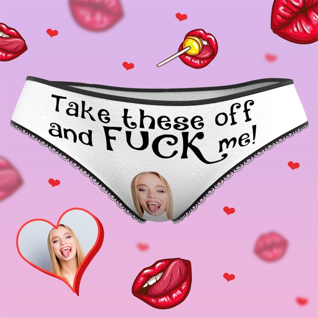 Custom Panties Face Panties Personalized Valentines Day Gifts-Blongser