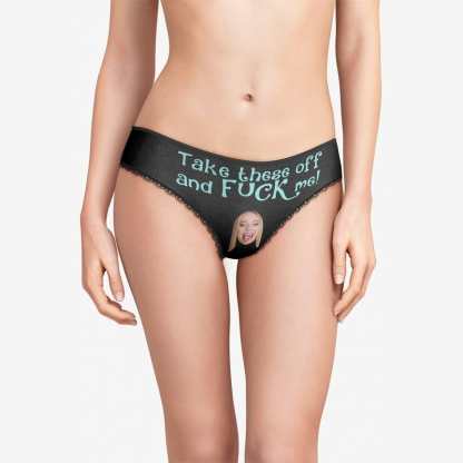 Custom Panties Face Panties Personalized Valentines Day Gifts-Blongser
