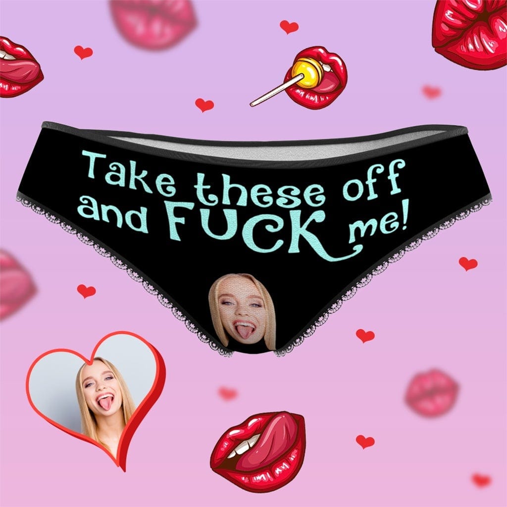 Custom Panties Face Panties Personalized Valentines Day Gifts-Blongser