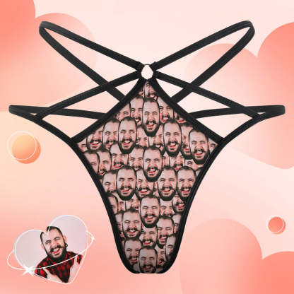 Custom Face Thong Boyfriend Multi Face Funny Sexy Photo Thongs-Blongser