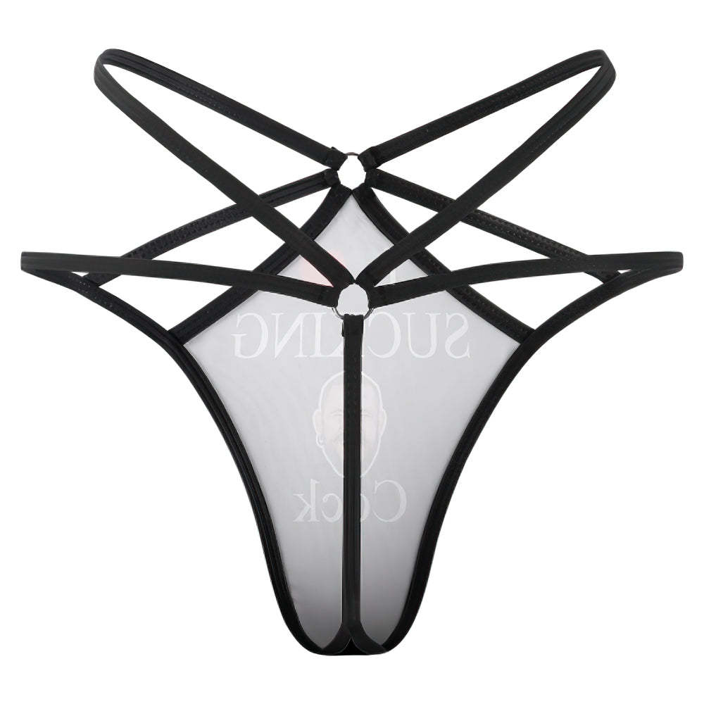 Custom Face Thong Love Sucking Cock Sexy Women's Funny Thongs-Blongser