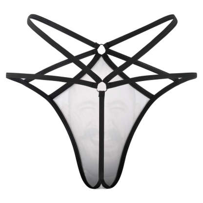 Custom Face Thong Women's Custom Printed Face Sexy Funny Thong-Blongser