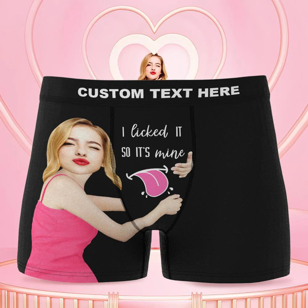 Personalised Boxers with Face Valentine's Day Gift For Him-Blongser
