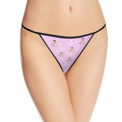 Custom Thong Underwear Personalized Thong Valentines Day Gifts For Her-Blongser
