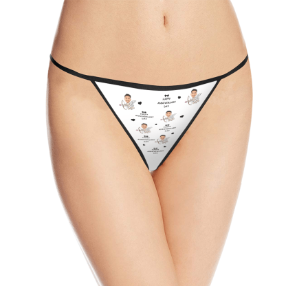 Custom Thong Underwear Personalized Thong Valentines Day Gifts For Her-Blongser