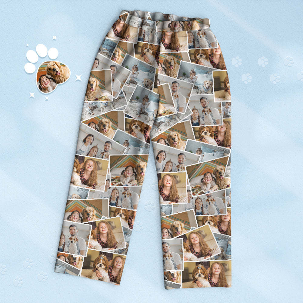 Custom 4 Photo Print Pajamas Personalized Memory Pajama Special Gift-Blongser