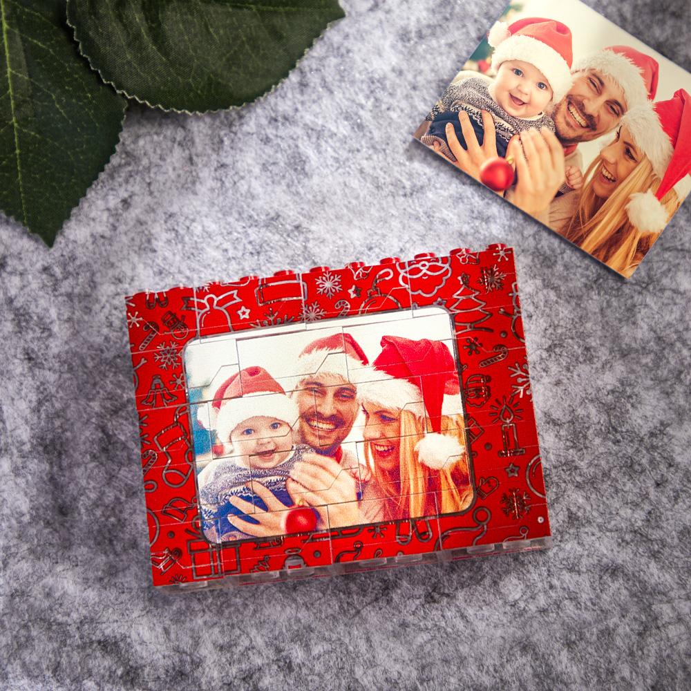 Custom Photo Building Brick Light Up Building Bricks Multicolor LED Light Brick Gift for Him-Blongser
