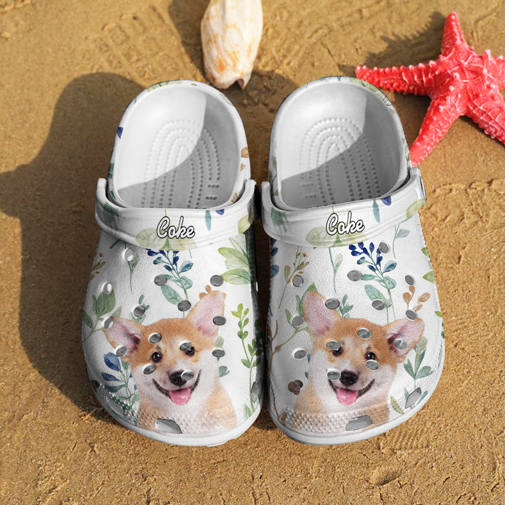 Personalized Pet Face Clog with Name Funny Clogs Slipper Birthday Gift for Pet Lover-Blongser
