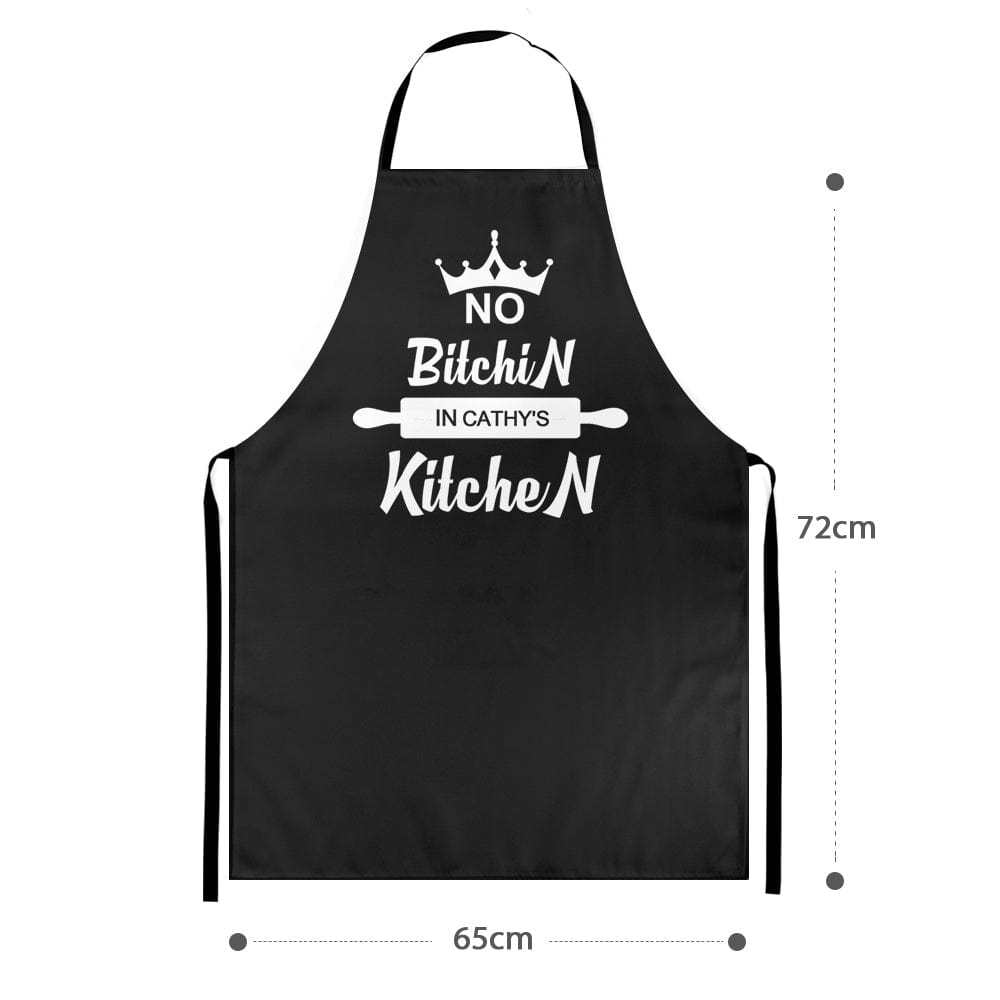 Custom Name Apron Personalized Aprons Kitchen Gift for Her-No Bitchin in My Kitchen-Blongser