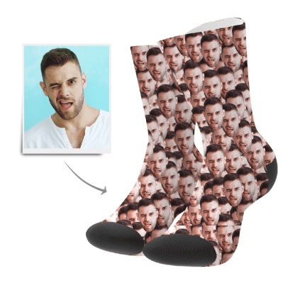 Custom Face Mash Socks-Blongser