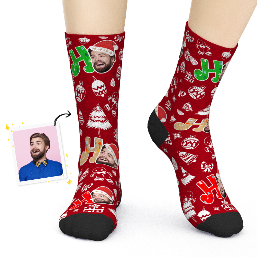 Personalised Face Christmas Socks for Adults and Kids - 3 Colors-Blongser
